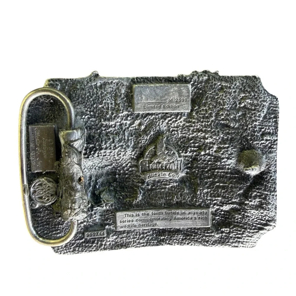 Siskiyou Buckle Co 1991 American Wildlife Commemorative Pewter Belt Buckle